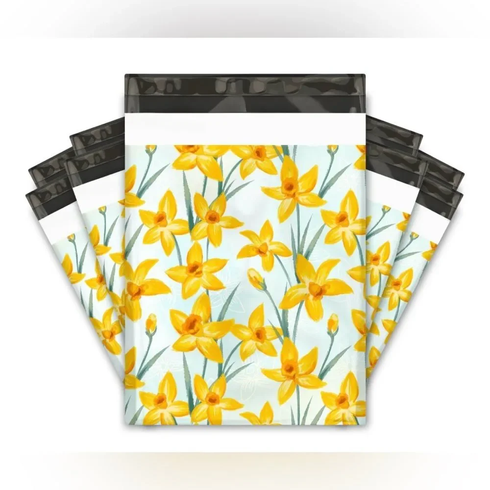 25 CT 10x13 Daffodil Poly Mailers Shipping Premium Bags